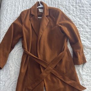 Brown Belted Coat